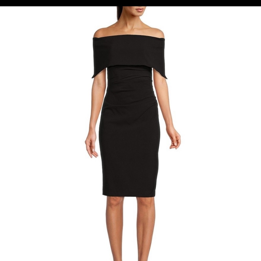 Vince Camuto off the shoulder cocktail dress